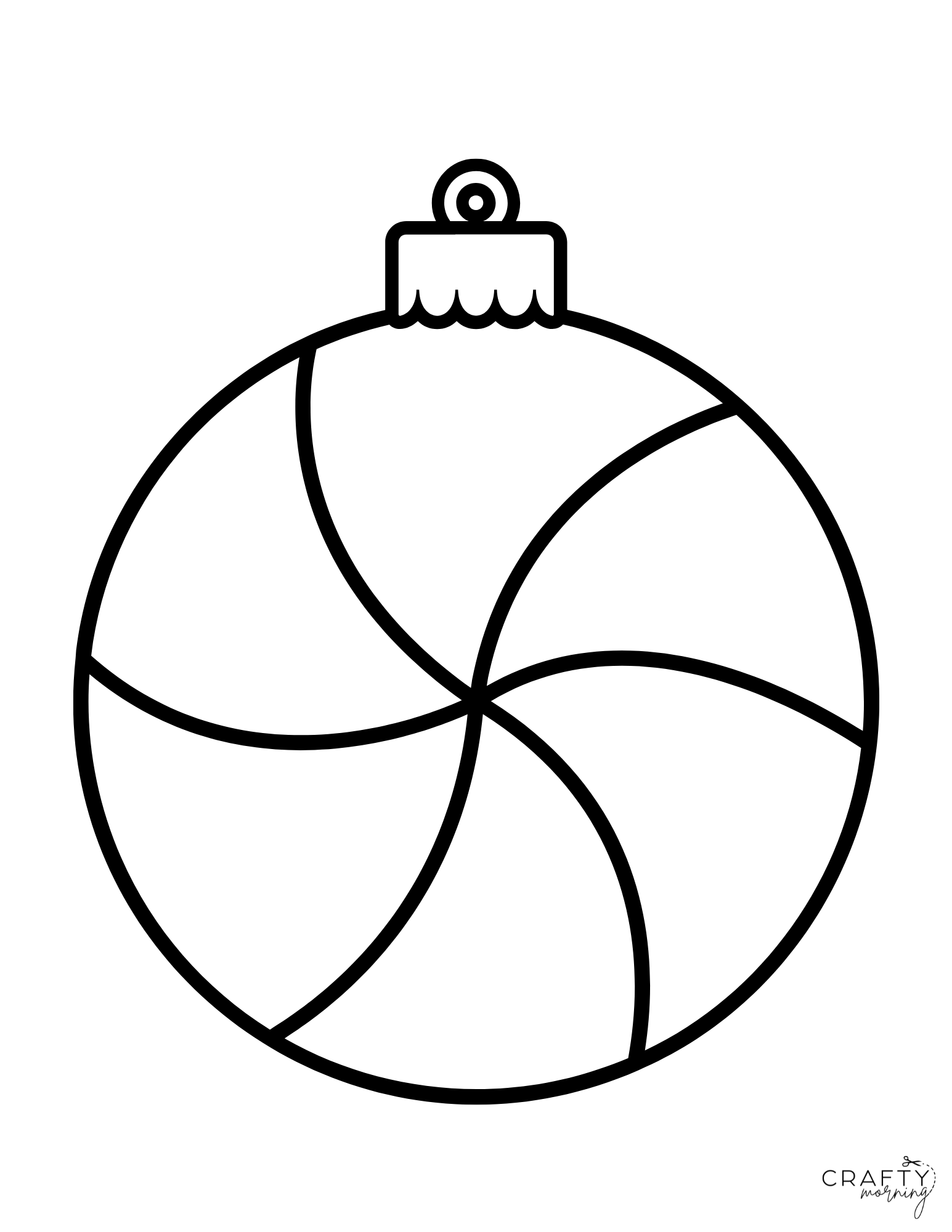 christmas ornament outline/templates to print - crafty morning